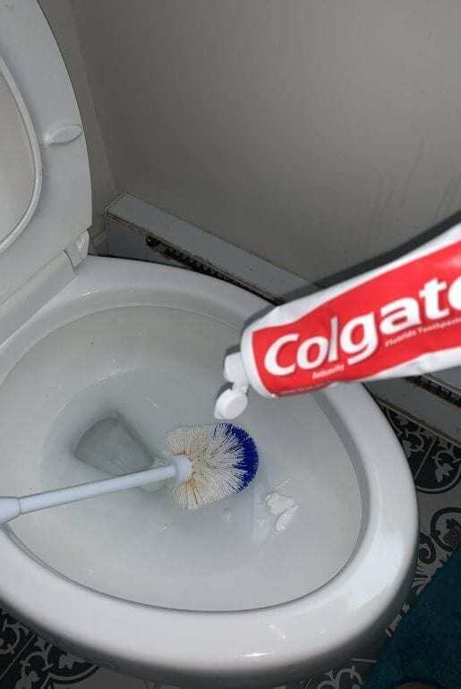 diş macunu klozet temizliği
